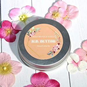 Orange Vanilla Beeswax Lotion Bar Full Body Moisturizer Kryssa B Naturals